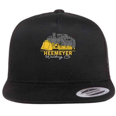 Heemeyer Welding Company Bulldozer Equipment Heavy Machinery Flat Bill Trucker Hat