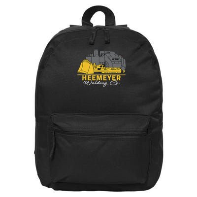 Heemeyer Welding Company Bulldozer Equipment Heavy Machinery 16 in Basic Backpack