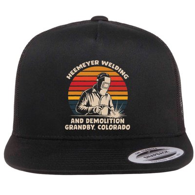 Heemeyer Welding Demolition Grandby Colorado Flat Bill Trucker Hat