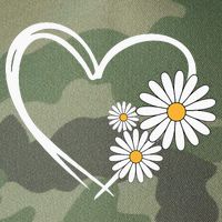 Heart With Daisy Flowers Daisies With Heart Outline Legacy Tie Dye Trucker Hat