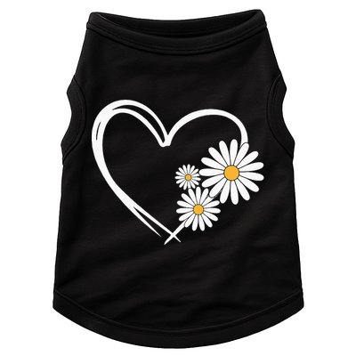 Heart With Daisy Flowers Daisies With Heart Outline Doggie Tank