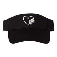 Heart With Daisy Flowers Daisies With Heart Outline Visor