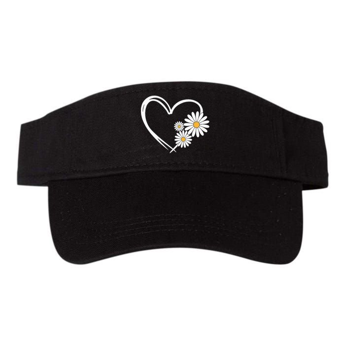 Heart With Daisy Flowers Daisies With Heart Outline Visor