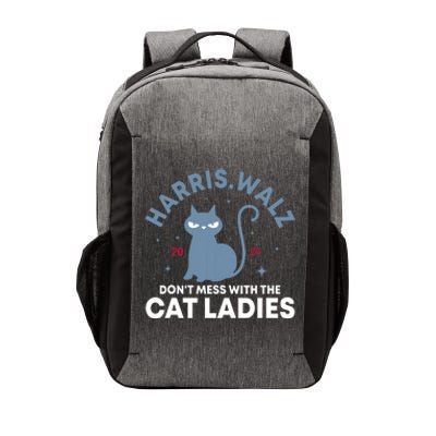 Harris Waltz DonT Mess With The Cat Ladies Kamala Tim Walz Vector Backpack