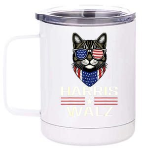 Harris Waltz Democratic Vp President Kamala Harris Walz 2024 Gift 12 oz Stainless Steel Tumbler Cup