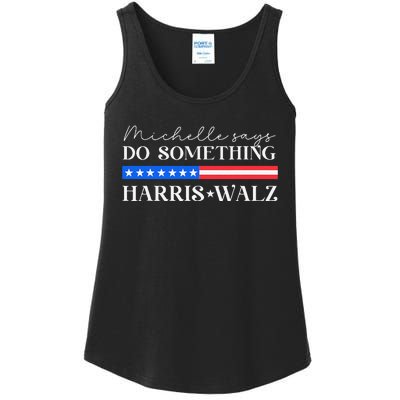 Harris Walz Do Something For Presidential Election 2024 Gift Ladies Essential Tank