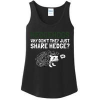 Hedgehogs Why Don't They Just Share Hedge Funny Ladies Essential Tank