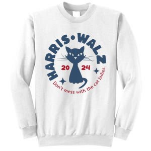 Harris Waltz DonT Mess With The Cat Ladies Kamala Tim Walz Sweatshirt