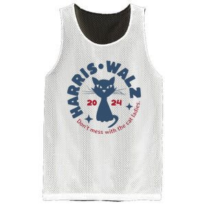 Harris Waltz DonT Mess With The Cat Ladies Kamala Tim Walz Mesh Reversible Basketball Jersey Tank