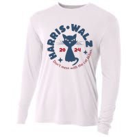 Harris Waltz DonT Mess With The Cat Ladies Kamala Tim Walz Cooling Performance Long Sleeve Crew