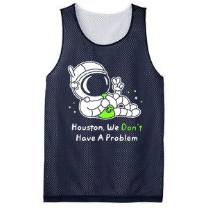 Houston We DonT Have A Problem Smoke Weed Everyday Astronaut Cult Mesh Reversible Basketball Jersey Tank