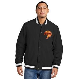 Halloween Wiener Dachshund Breed & Spooky Full Moon Insulated Varsity Jacket