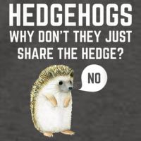 Hedgehogs Why Don't They Just Share The Hedge? Funny Hedgehog Vector Backpack