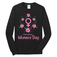 Happy Women Day International Women Day 8 March 2024 Tall Long Sleeve T-Shirt