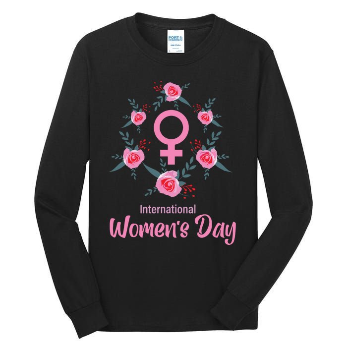 Happy Women Day International Women Day 8 March 2024 Tall Long Sleeve T-Shirt