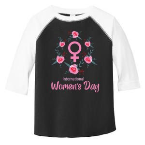 Happy Women Day International Women Day 8 March 2024 Toddler Fine Jersey T-Shirt