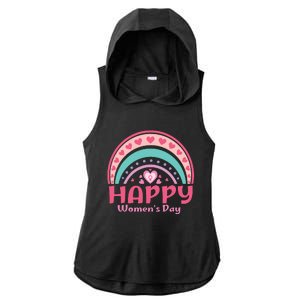 Happy Women Day International Women Day 8 March 2024 Ladies PosiCharge Tri-Blend Wicking Draft Hoodie Tank