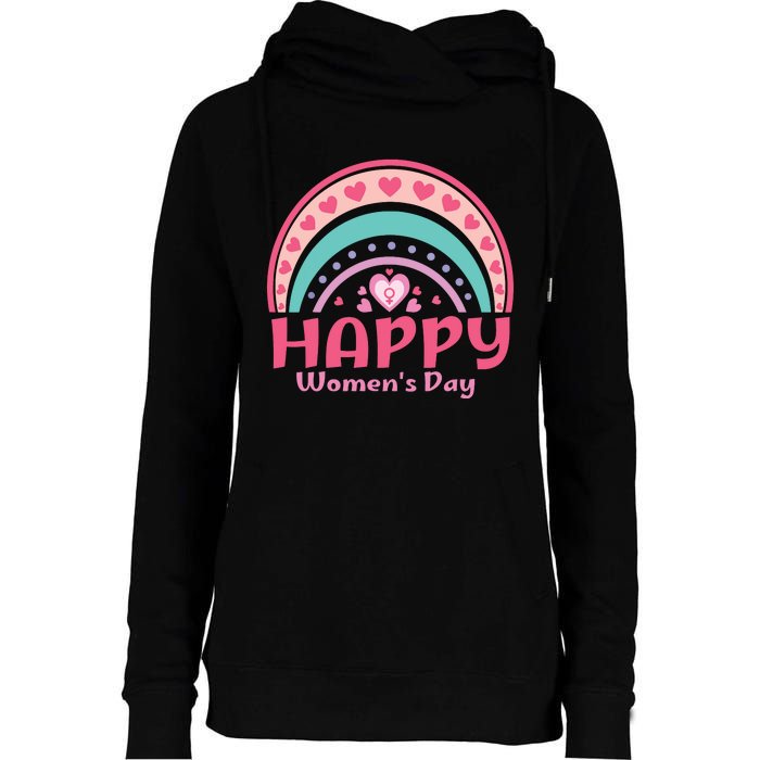 Happy Women Day International Women Day 8 March 2024 Womens Funnel Neck Pullover Hood