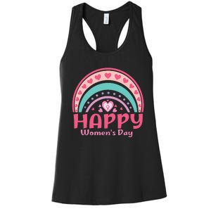 Happy Women Day International Women Day 8 March 2024 Women's Racerback Tank