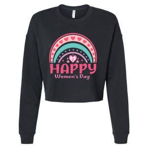 Happy Women Day International Women Day 8 March 2024 Cropped Pullover Crew