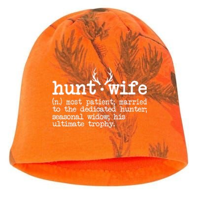 Hunt Wife Definition Married To The Dedicated Hunter Kati - Camo Knit Beanie