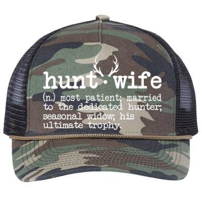 Hunt Wife Definition Married To The Dedicated Hunter Retro Rope Trucker Hat Cap