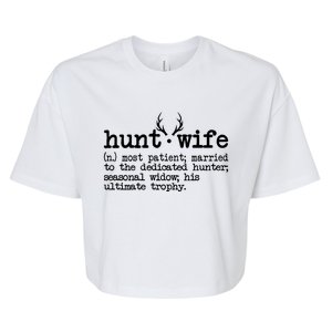 Hunt Wife Definition Married To The Dedicated Hunter Bella+Canvas Jersey Crop Tee