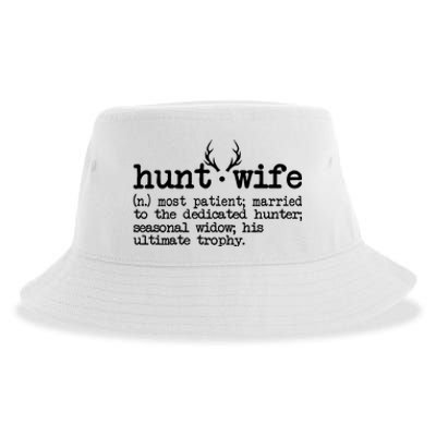 Hunt Wife Definition Married To The Dedicated Hunter Sustainable Bucket Hat