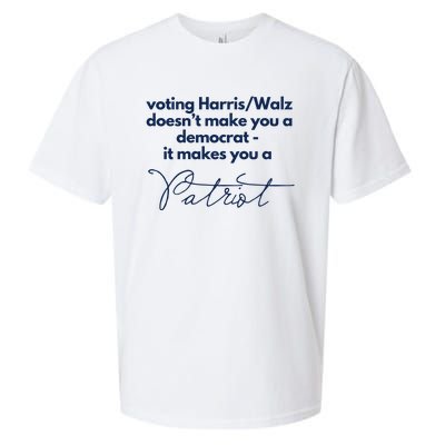 Harris Walz DoesnT Make You A Democrat Sueded Cloud Jersey T-Shirt