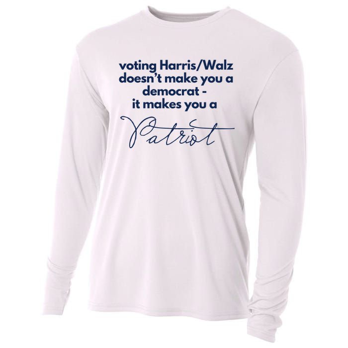 Harris Walz DoesnT Make You A Democrat Cooling Performance Long Sleeve Crew