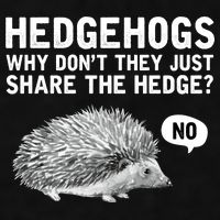 Hedgehogs Why Don't They Just Share The Hedge Funny Ladies PosiCharge Tri-Blend Wicking Tank