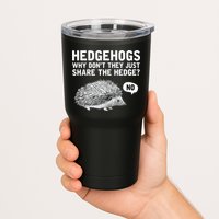 Hedgehogs Why Don't They Just Share The Hedge Funny Tumbler