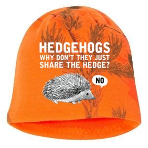 Hedgehogs Why Don't They Just Share The Hedge Funny Kati - Camo Knit Beanie