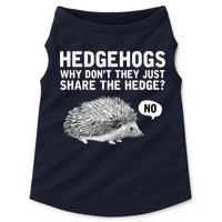 Hedgehogs Why Don't They Just Share The Hedge Funny Doggie Tank