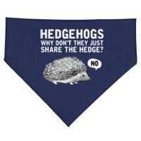 Hedgehogs Why Don't They Just Share The Hedge Funny USA-Made Doggie Bandana