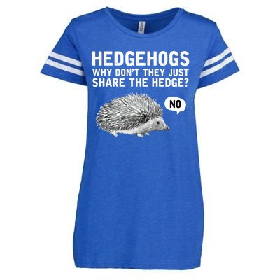 Hedgehogs Why Don't They Just Share The Hedge Funny Enza Ladies Jersey Football T-Shirt