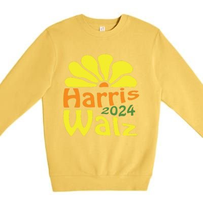 Harris Walz Democrat Campaign Merch Harris Walz 2024 Premium Crewneck Sweatshirt