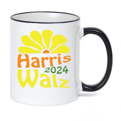 Harris Walz Democrat Campaign Merch Harris Walz 2024 11oz Black Color Changing Mug