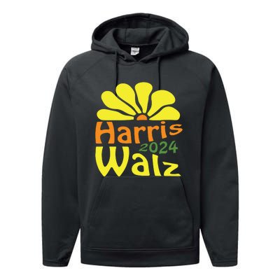 Harris Walz Democrat Campaign Merch Harris Walz 2024 Performance Fleece Hoodie