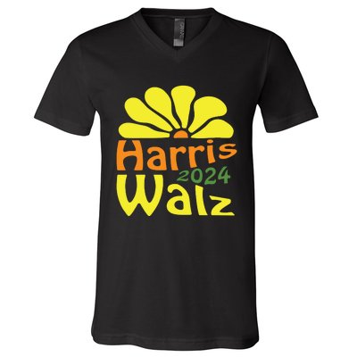 Harris Walz Democrat Campaign Merch Harris Walz 2024 V-Neck T-Shirt