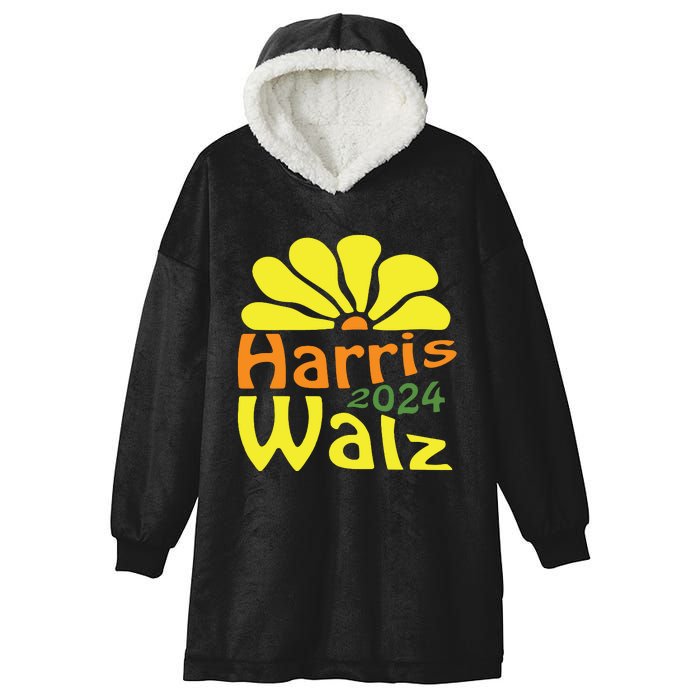 Harris Walz Democrat Campaign Merch Harris Walz 2024 Hooded Wearable Blanket