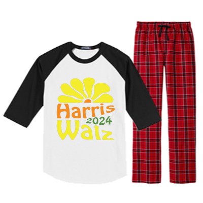 Harris Walz Democrat Campaign Merch Harris Walz 2024 Raglan Sleeve Pajama Set