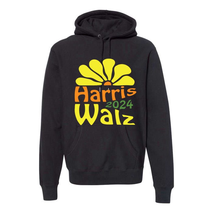 Harris Walz Democrat Campaign Merch Harris Walz 2024 Premium Hoodie