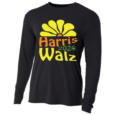 Harris Walz Democrat Campaign Merch Harris Walz 2024 Cooling Performance Long Sleeve Crew