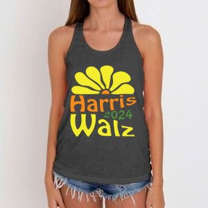 Harris Walz Democrat Campaign Merch Harris Walz 2024 Women's Knotted Racerback Tank