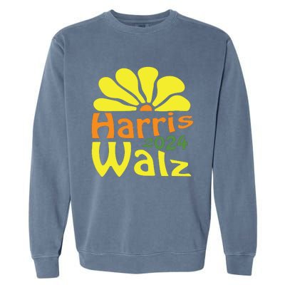 Harris Walz Democrat Campaign Merch Harris Walz 2024 Garment-Dyed Sweatshirt