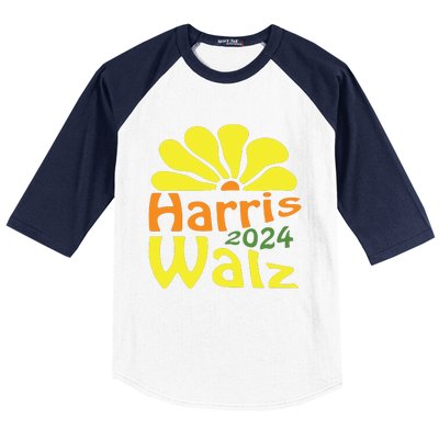 Harris Walz Democrat Campaign Merch Harris Walz 2024 Baseball Sleeve Shirt