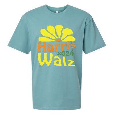 Harris Walz Democrat Campaign Merch Harris Walz 2024 Sueded Cloud Jersey T-Shirt