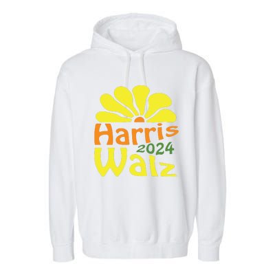 Harris Walz Democrat Campaign Merch Harris Walz 2024 Garment-Dyed Fleece Hoodie