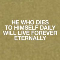 He Who Dies To Himself Daily Will Live Forever Eternally Garment-Dyed Women's Muscle Tee